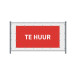 Hekwerkbanner 200 x 100 cm Te Huur Nederlands Rood