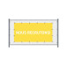 Bannière Fence 200 x 100 cm Nous Recrutons Français Jaune