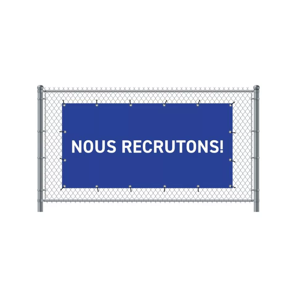 Hekwerkbanner 200 x 100 cm Wij Zoeken...