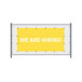 Hekwerkbanner 200 x 100 cm Wij Zoeken Collega's Engels Geel