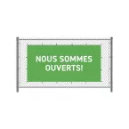 Fence Banner 200 x 100 cm Open French Green 