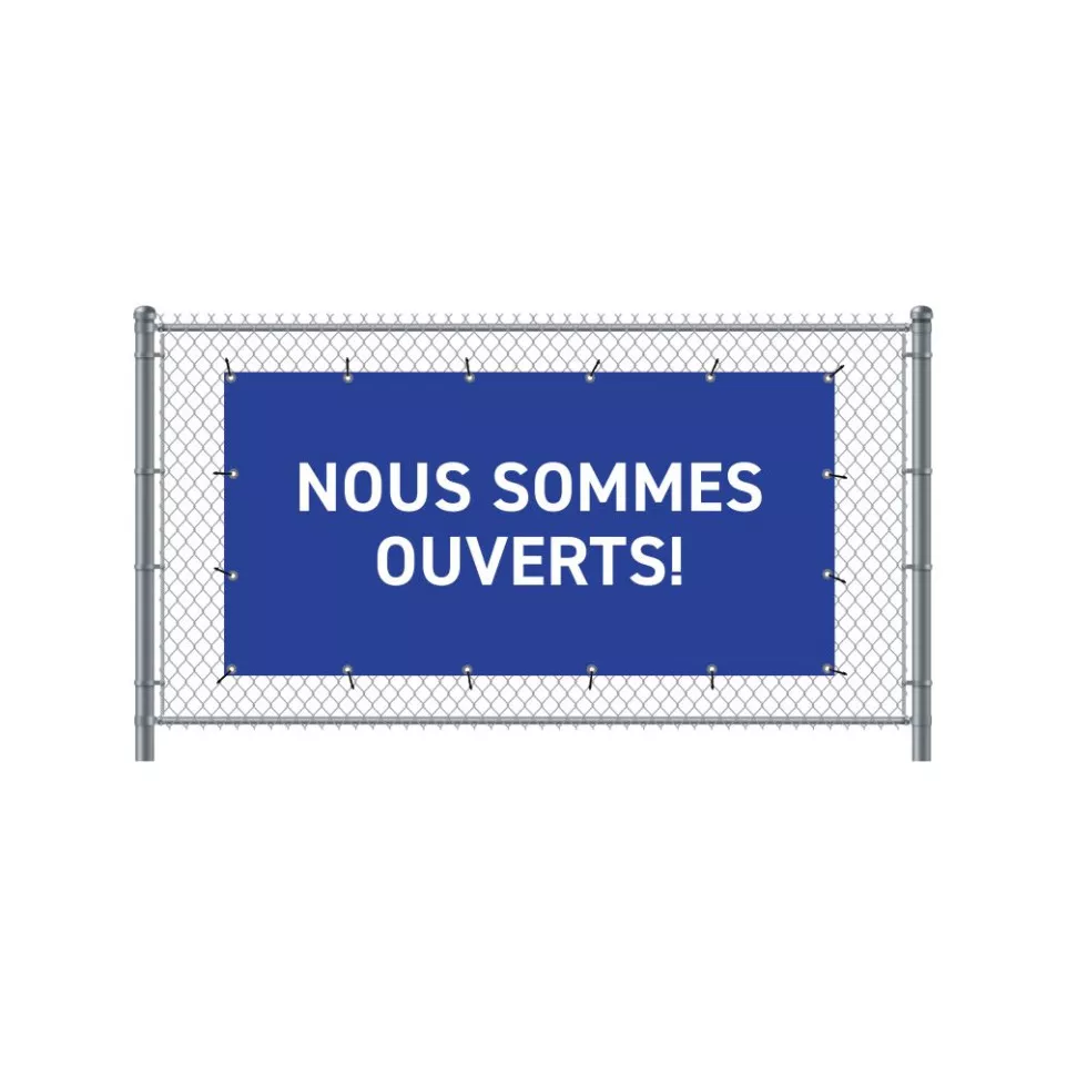 Hekwerkbanner 200 x 100 cm Open Frans...