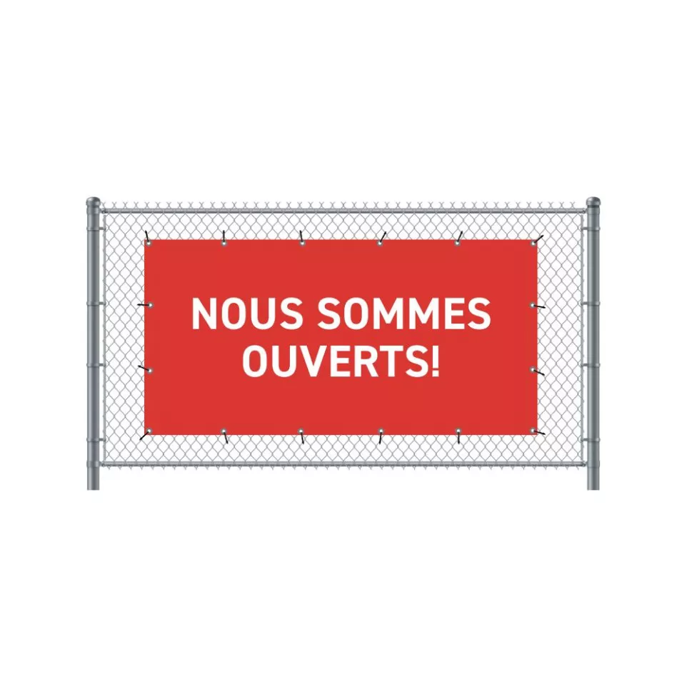 Fence Banner 200 x 100 cm Open French...