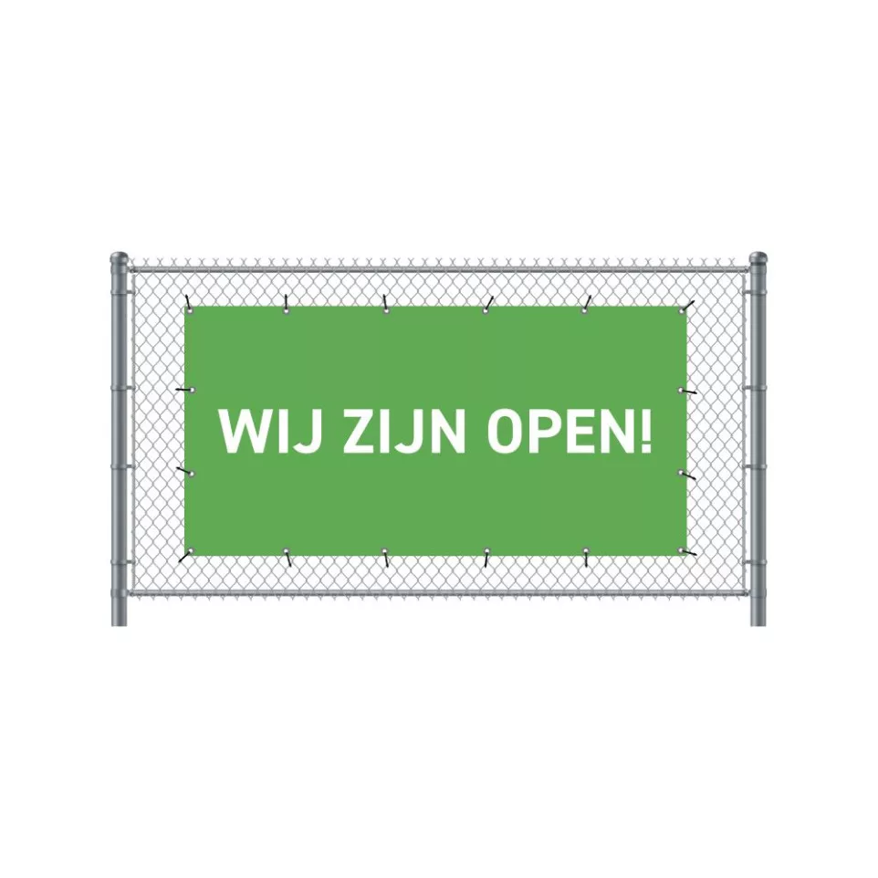 Hekwerkbanner 200 x 100 cm Open...