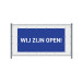 Hekwerkbanner 200 x 100 cm Open Nederlands Blauw