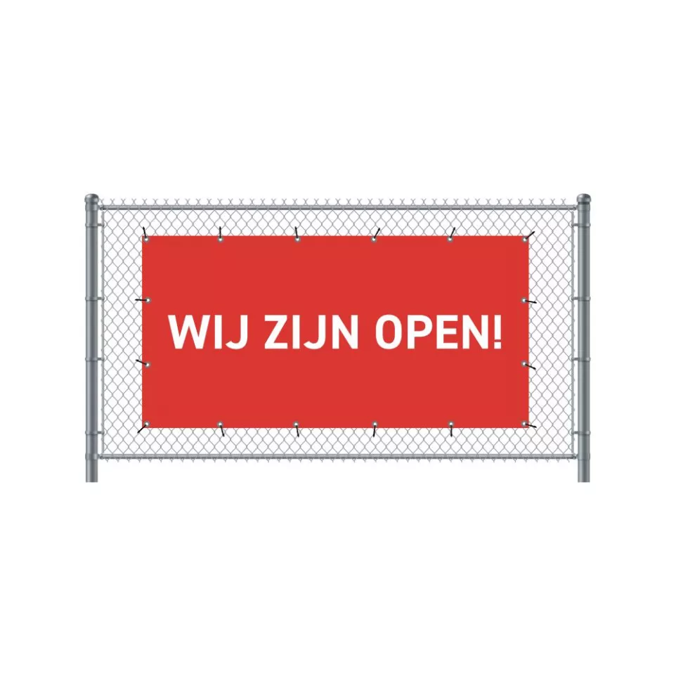 Hekwerkbanner 200 x 100 cm Open...