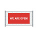 Fence Banner 200 x 100 cm Open English Red
