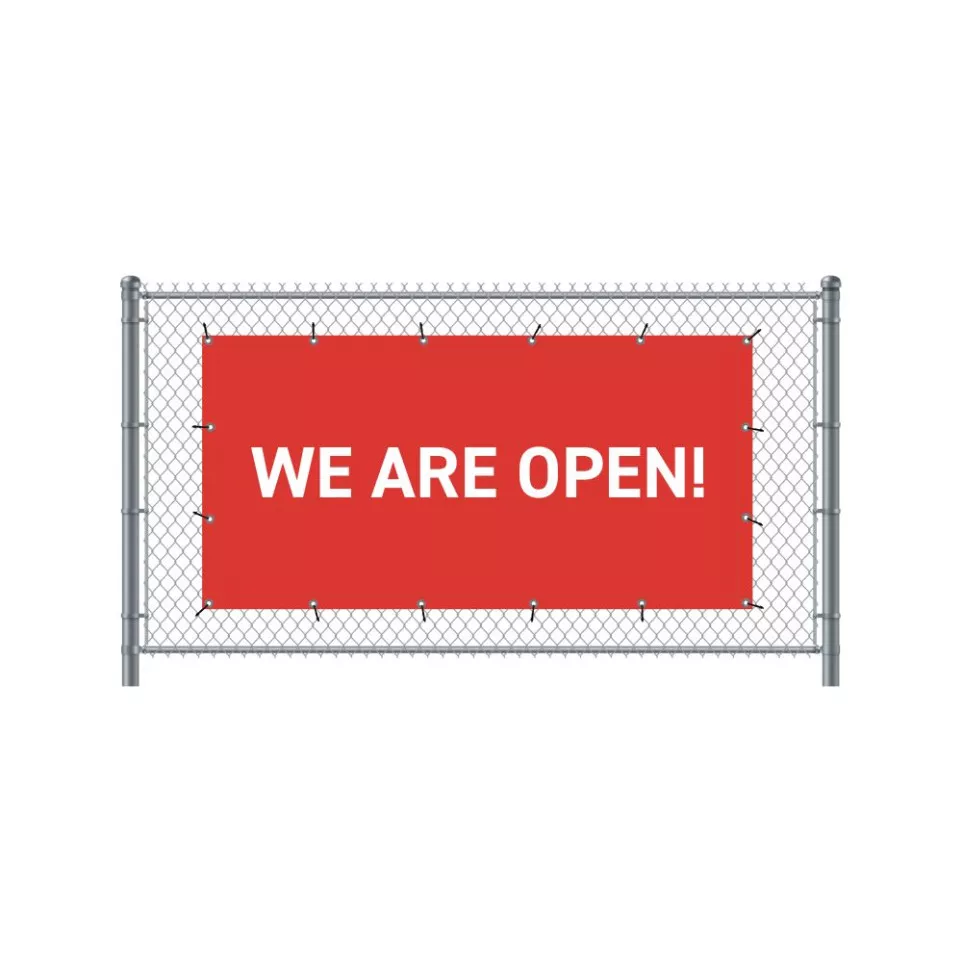 Hekwerkbanner 200 x 100 cm Open...
