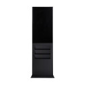 Smart Line Digital Totem Rack 6 x A4 Black