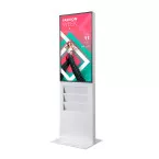 Smart Line Digital Totem Rack 6 x A4 White