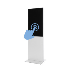 Smart Line Digital Totem With 43\" Samsung Touchscreen White