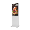 Smart Line Digital Totem White With 43" Samsung Screen