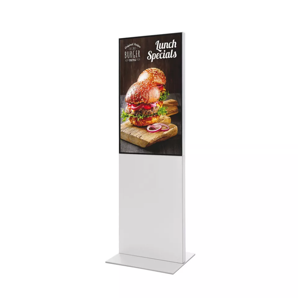 Smart Line Digital Totem White With...