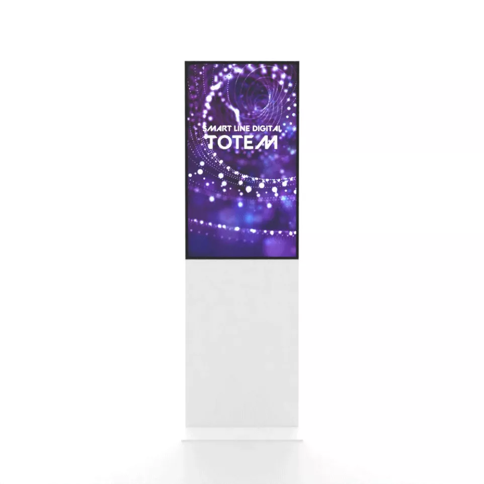 Smart Line Digital Totem White With...