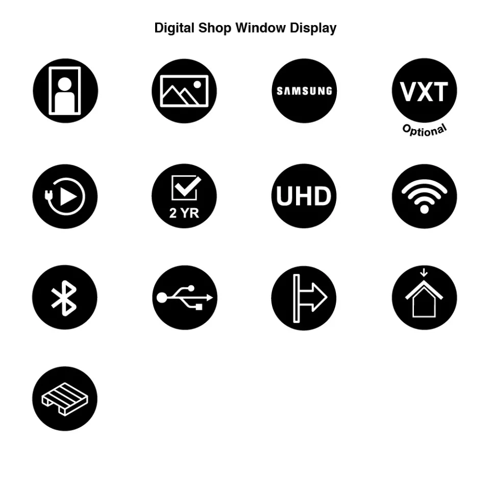 Digitale Etalage Display Zonder Scherm