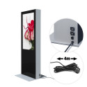 Digital Double-Sided Totem With 50" Samsung Screen and Touch Foil