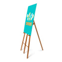 Krijtbord Hardhout ezel Lichtbruin