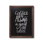 Natura Chalk Board Wall Classic Dark Brown 60 x 80 cm