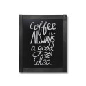 Natura Krijtbord Wandmontage Classic Zwart 50 x 60 cm