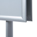 Porte Affiche Sur Pied Design Standard A4 Coins En Onglet 25 mm Double Face