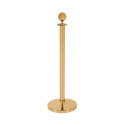 Barrier Gold Rope Stand With Ball Top