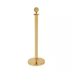 Barrier Gold Rope Stand With Ball Top