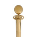 Barrier Gold Rope Stand With Ball Top