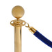 Barrier Gold Rope Stand With Ball Top
