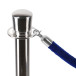 Barrier Chrome Rope Stand With Dome Top