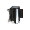 Afzetpaal Flexi Wandmontage Chroom Met 3 m Zwarte Trekband