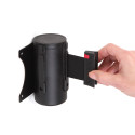 Black Barrier Flexi Belt Wall Mounted With 3 m Black Belt