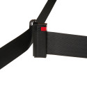 Afzetpaal Flexi Wandmontage Zwart Met 3 m Zwarte Trekband