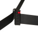 Afzetpaal Flexi Wandmontage Zwart Met 3 m Zwarte Trekband