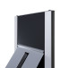 Brochure Rack Totem Black With Steel Brochure Shelves
