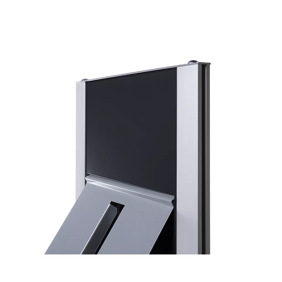 Brochure Rack Totem Black With Steel...