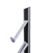 Brochure Rack Totem Black With Steel Brochure Shelves