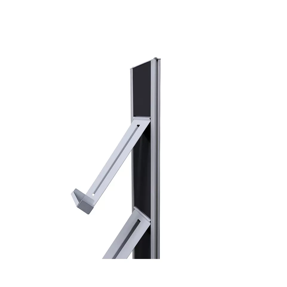 Brochure Rack Totem Black With Steel...