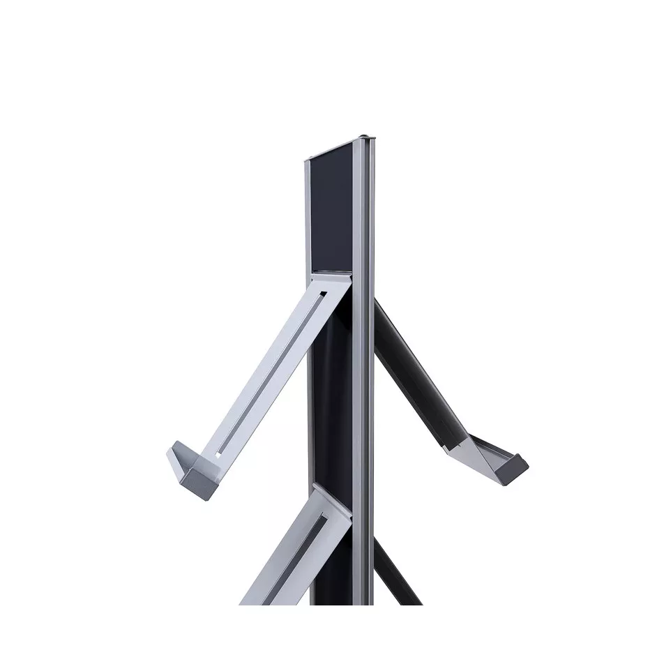 Brochure Rack Totem Black With Steel...