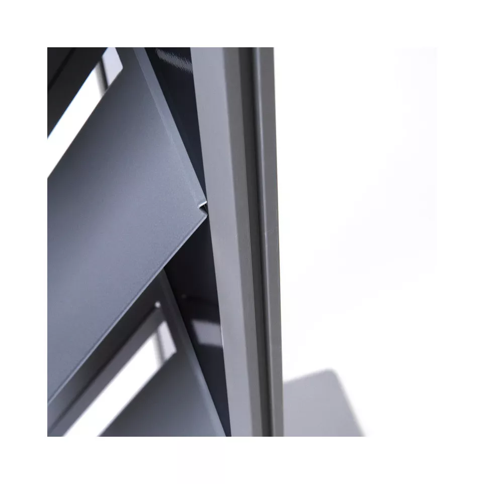 Brochure Rack Totem Black With Steel...