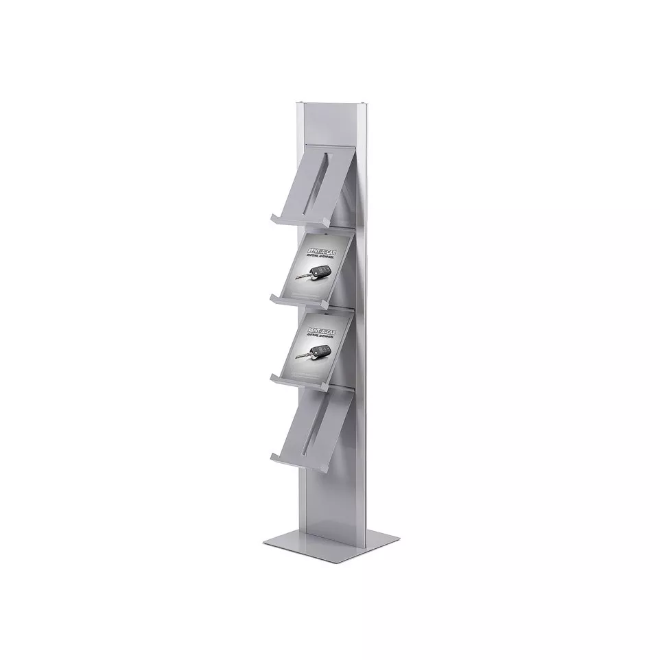 Brochurerek Totem Zilver Met Stalen...
