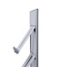 Brochurerek Totem Zilver Met Stalen Legplanken