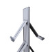 Brochurerek Totem Zilver Met Stalen Legplanken