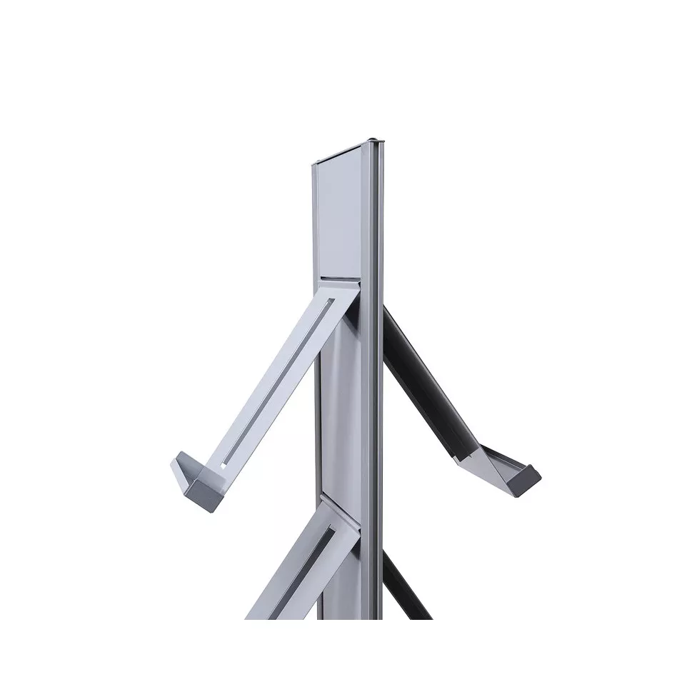 Brochure Rack Totem Silver With Steel...
