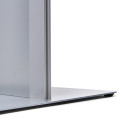 Brochure Rack Totem Silver With Steel Brochure Shelves