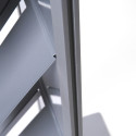 Leaflet Rack Totem Silver Without Shelves