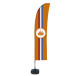 Ensemble Complet De Beach Flag Budget Orange Couronne ECO