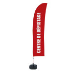 Beach Flag Budget Set Wind...