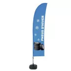 Beach Flag Budget Wind Komplett-Set Pneus D'hiver Français ECO