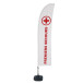 Beach Flag Budget L Set WT First Aid FR I509 ECO