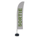Beach Flag Budget L Set WT Exit FR I508 ECO